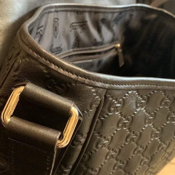 💎 LIKE NEW 💎 GUCCI LEATHER MESSENGER LAPTOP BAG GUCCISSIMA - Picture 14 of 15